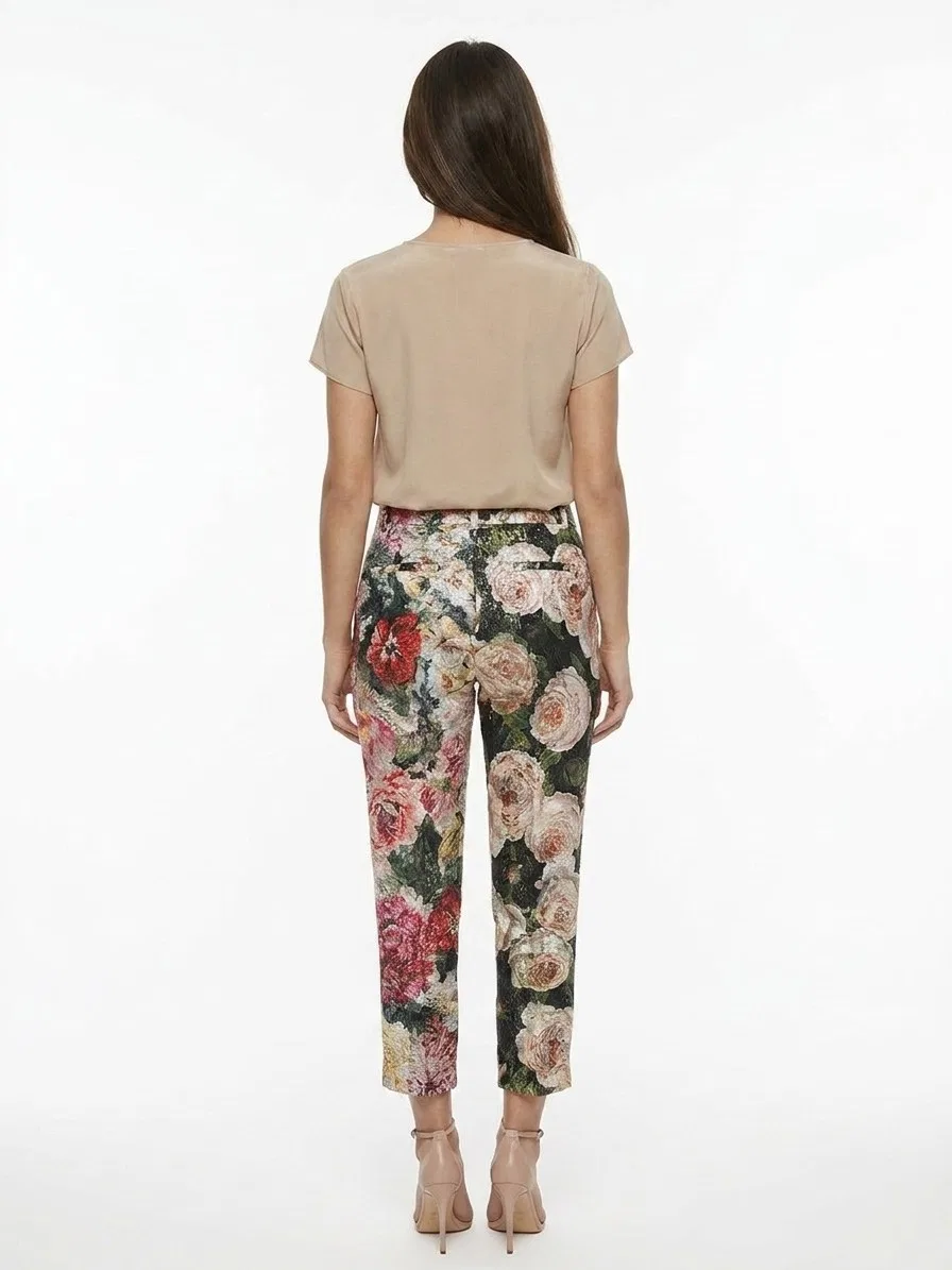 Женские укороченные брюки из хлопка Dolce & Gabbana, Multicolor — фото 2