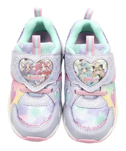 Детские кроссовки для девочек с принтом, модель 名探偵プリキュア！ ASBee, Pink — фото 3