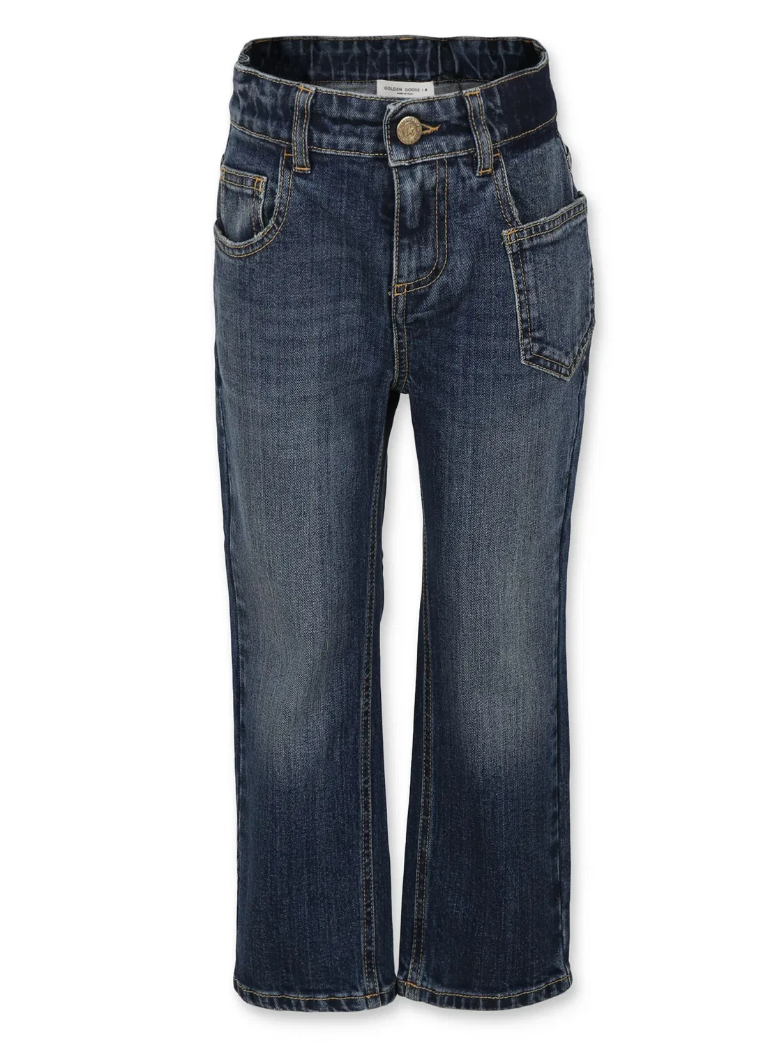 Джинсы Slim-Fit с Боковыми Карманами Golden Goose, синий