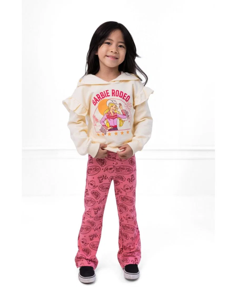Комплект из футерованного худи и леггинсов Barbie, Ivory Sunset Pink — фото 2