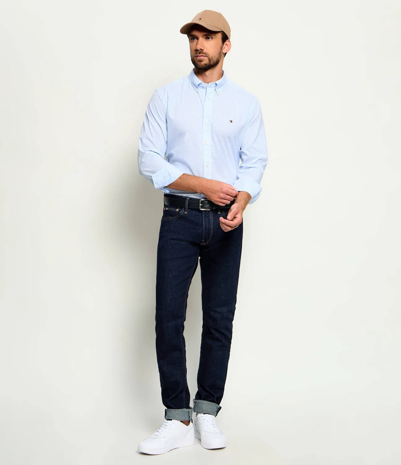Рубашка с длинным рукавом Th Flex Tommy Hilfiger, Azzurro — фото 2