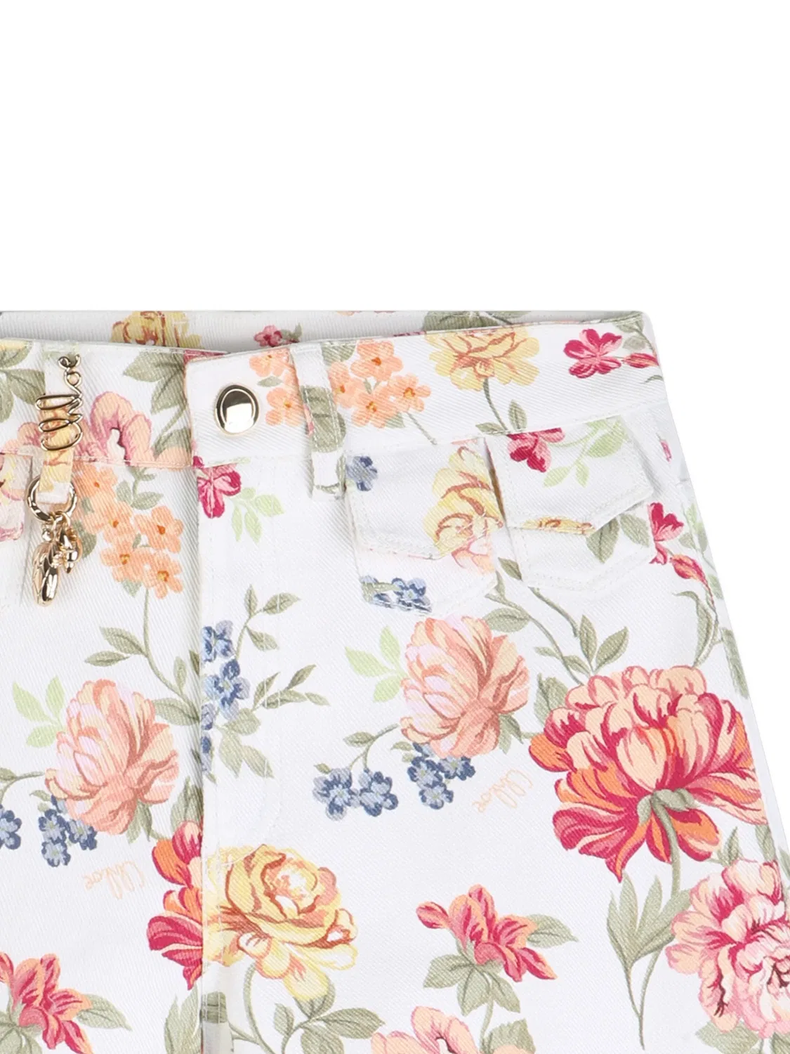 Шорты с floral-узором Chloé, белый — фото 3