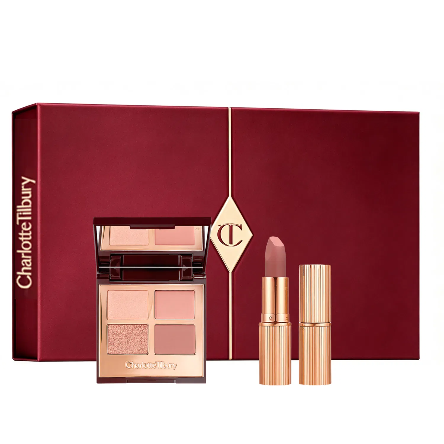 Женский набор косметики с палеткой теней и помадой Bedside Chat, Charlotte Tilbury