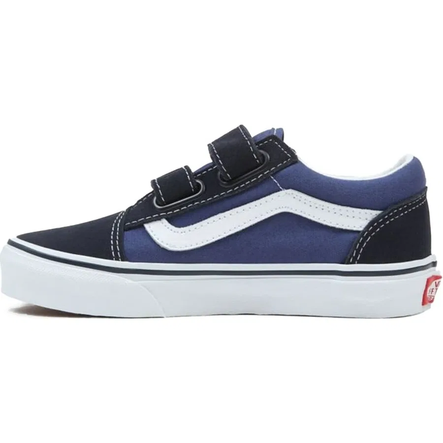 Детские кеды Old Skool V Vans, Темно-синий/Белый — фото 4