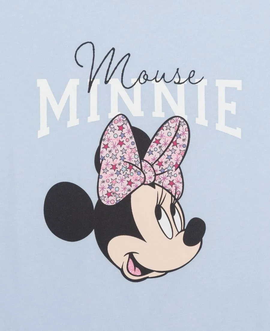 Футболка с принтом Minnie Bow Epic Threads, True Light Blue — фото 3