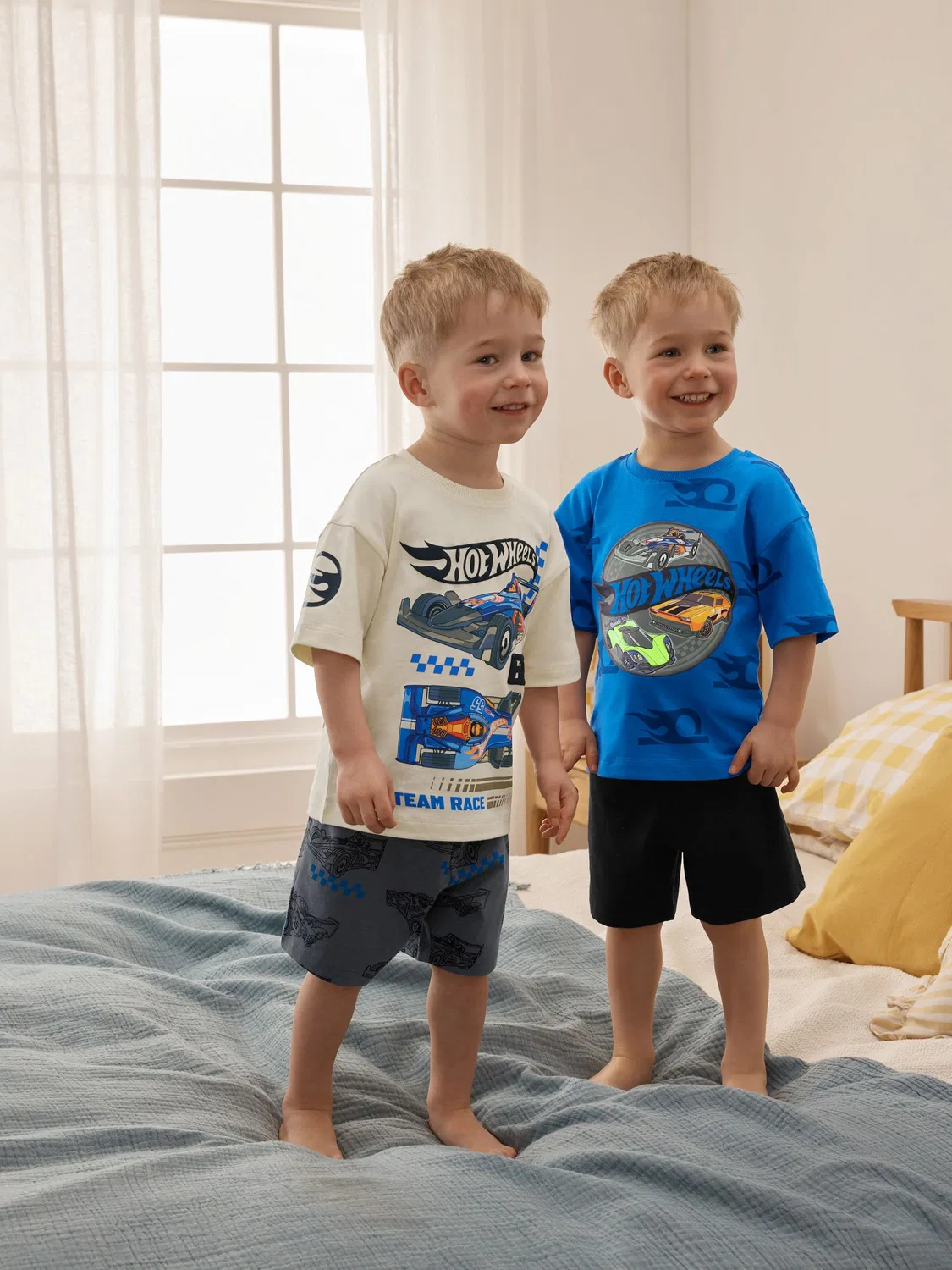 Пижама Hot Wheels, 2 шт. Next, синяя/белая