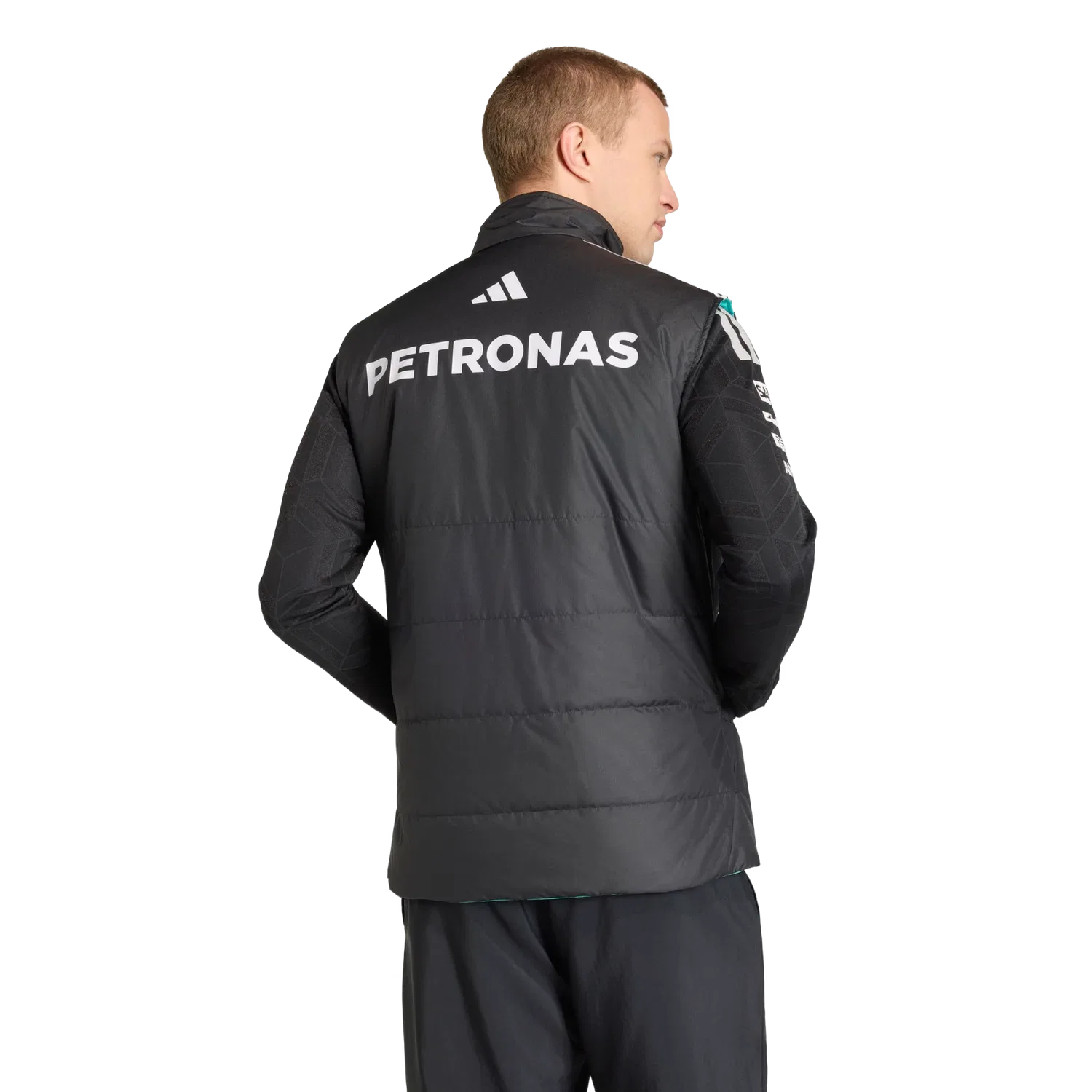 Мужская жилетка Mercedes-AMG Petronas Formula 1 Team Adidas, черный — фото 3