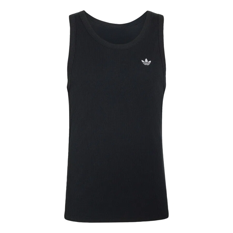 Футболка ADIDAS ORIGINALS 'Trefoil Essentials' черного цвета