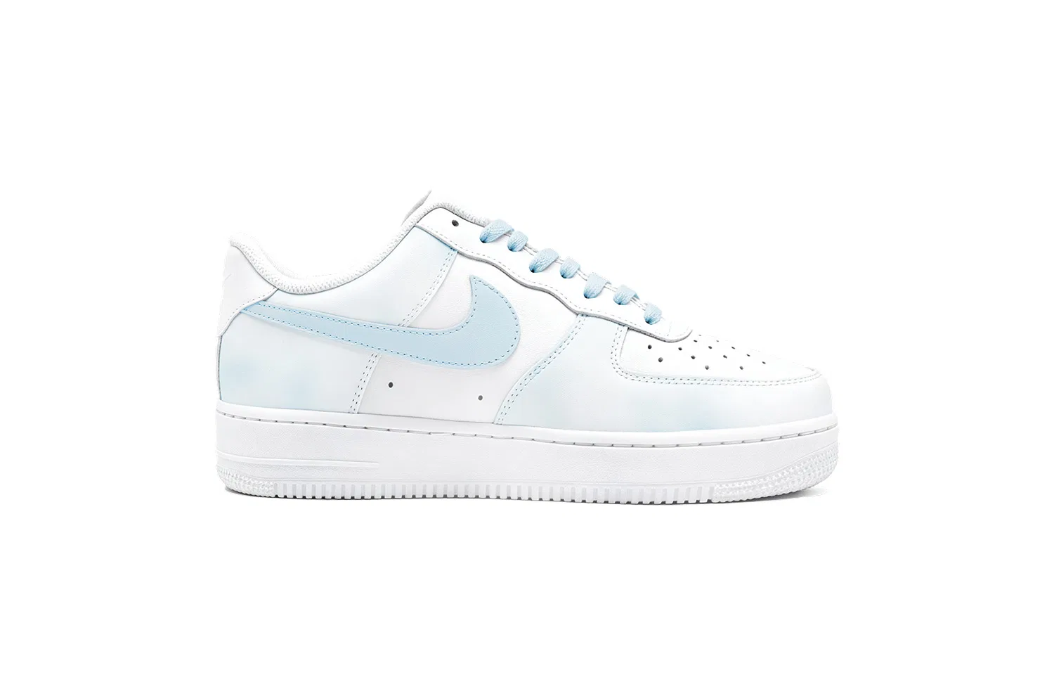 Детские кроссовки для скейтбординга с принтом Blue White Nike — фото 3