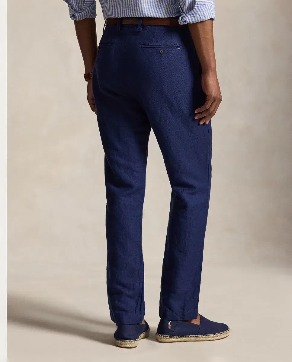 Мужские брюки чинос из льна и хлопка Polo Ralph Lauren, Azul Marino — фото 3