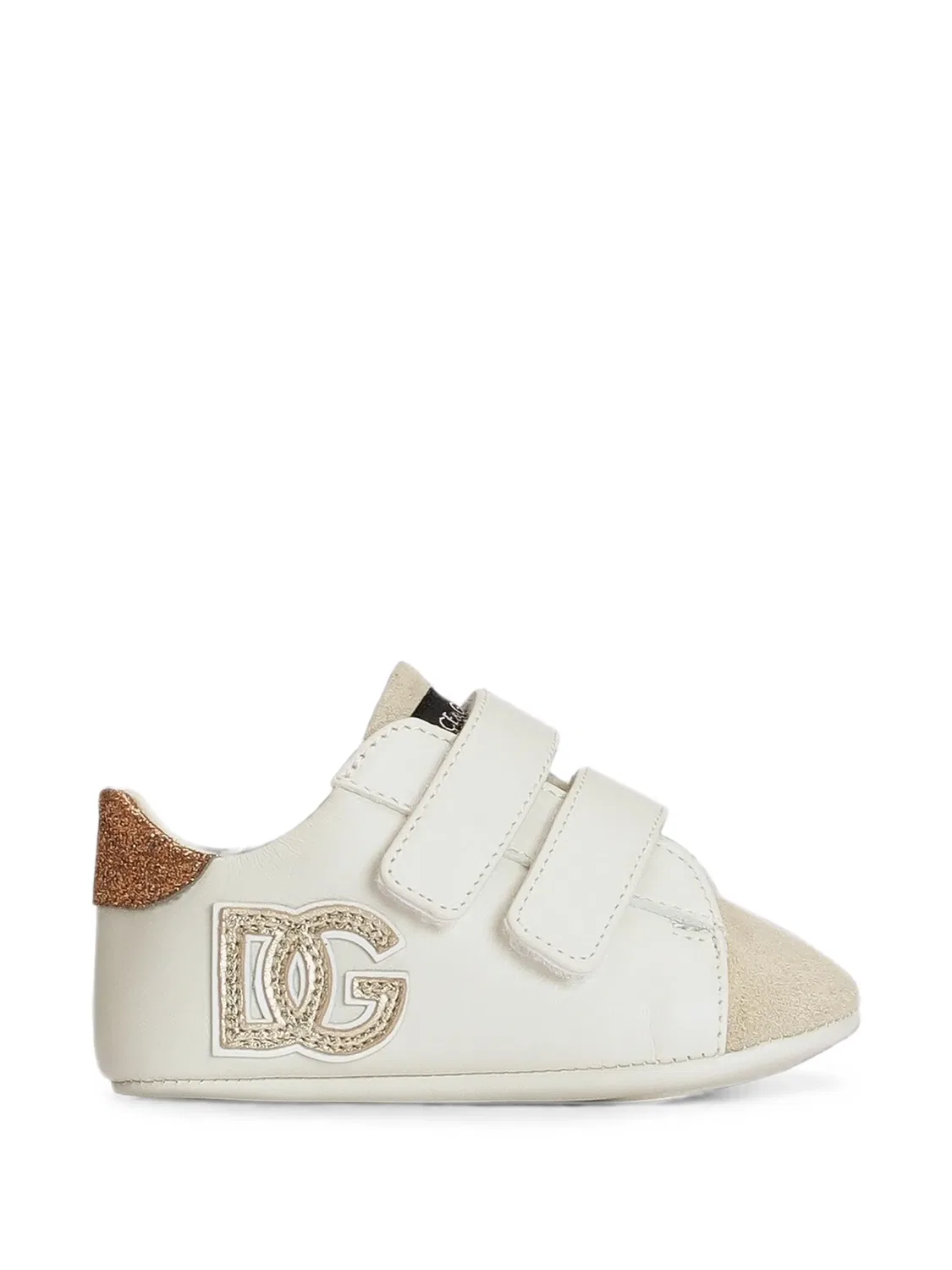 Велюровые кроссовки Dolce & Gabbana Kids, белый