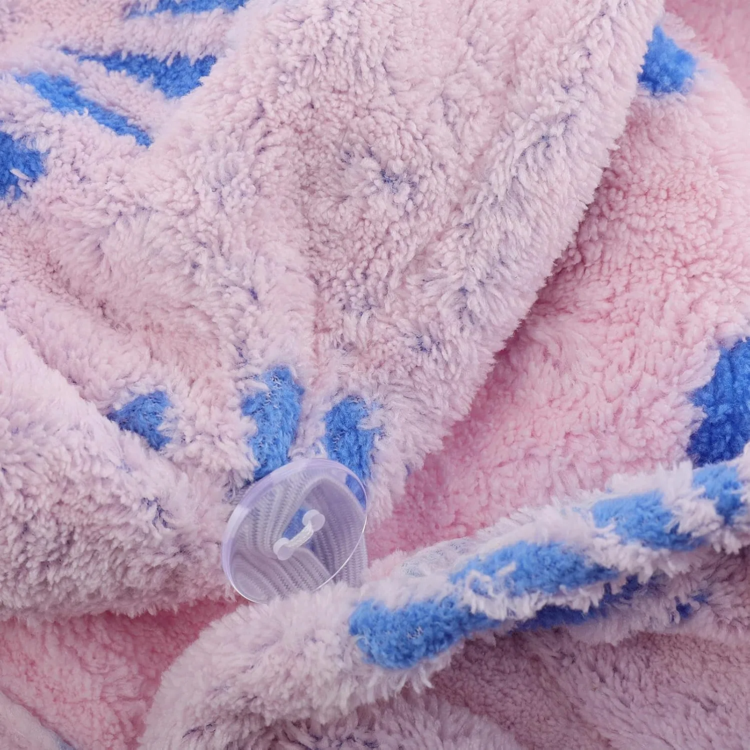 Шапочка для душа, быстросохнущая, супервпитывающая, DECOMELODY, 1 шт, Rosa — фото 3