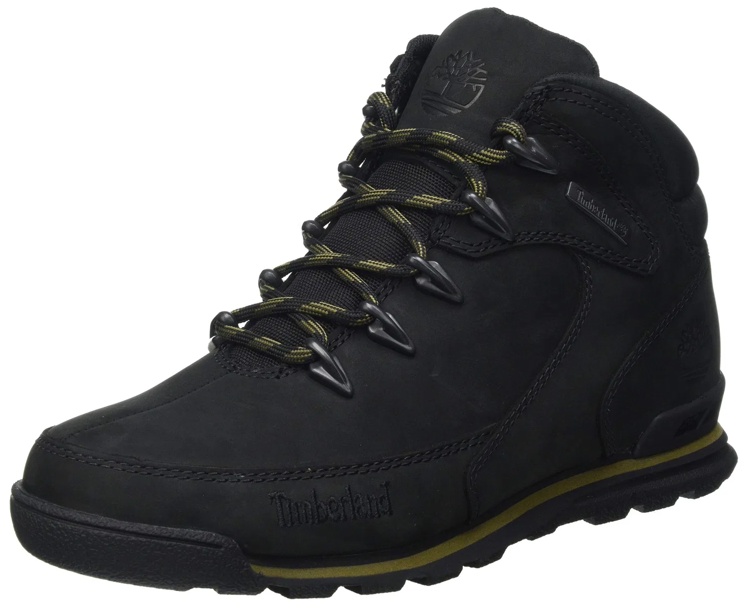 Детские ботинки для мальчиков с шнуровкой Euro Rock Hiker Timberland, Black Nubuck