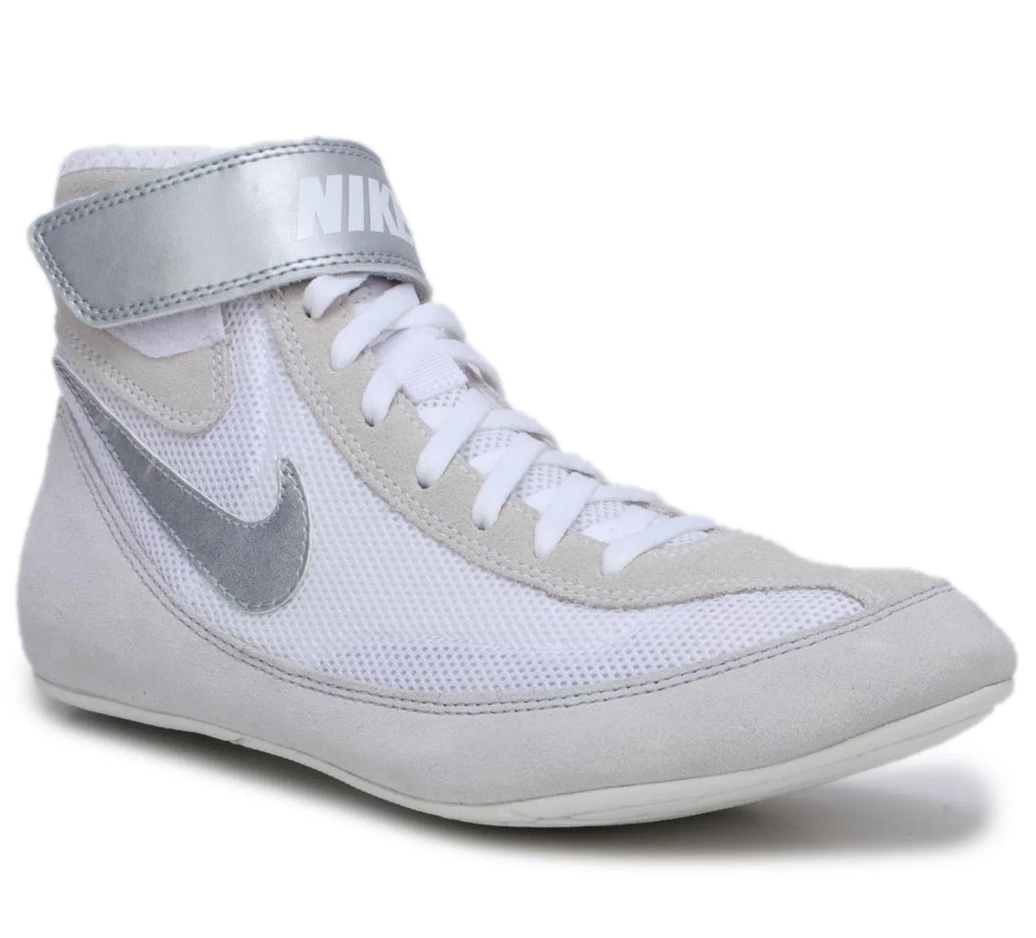 Детские кроссовки для мальчиков с принтом NIKE Air Jordan 2 Retro Bg, White Silver — фото 3