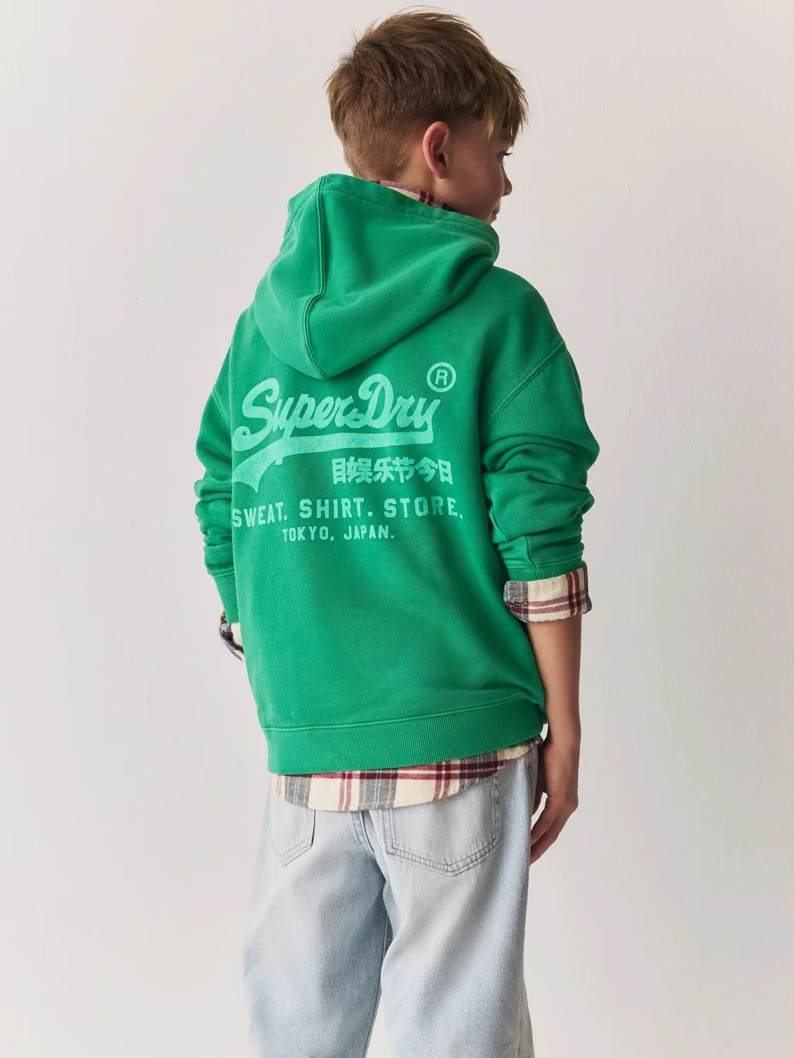 Худи с логотипом Superdry Bright Green