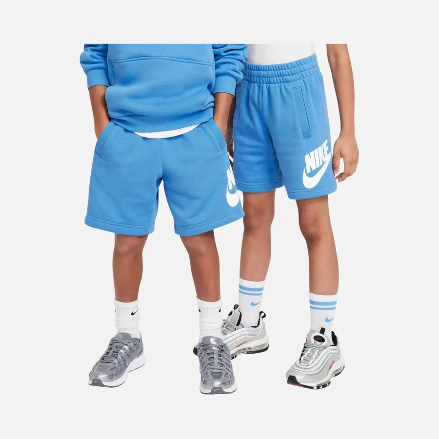 Шорты спортивные с карманами Nike Sportswear Club Fleece French Terry, Синий