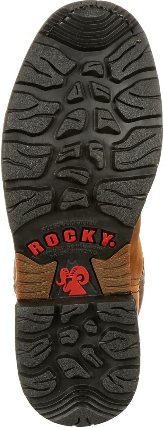 Сапоги ROCKY Original Ride 200G с утеплителем и водонепроницаемые, коричневый — фото 3