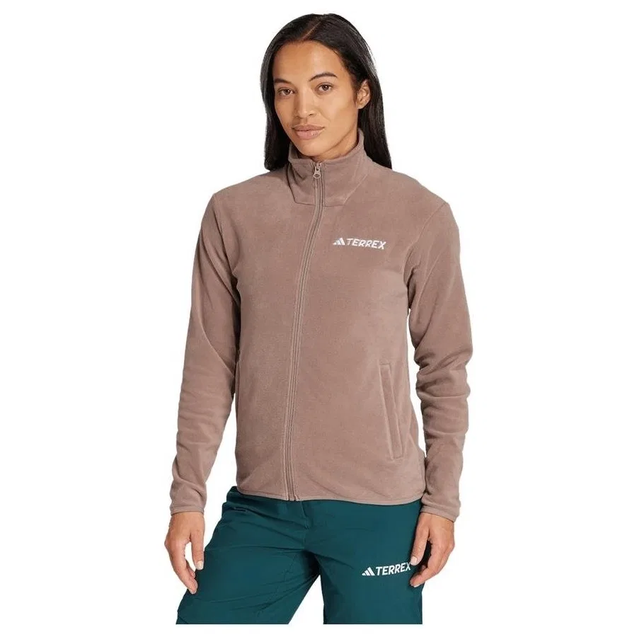 Флисовая куртка Essential с молнией Mor adidas, Фиолетовый — фото 2