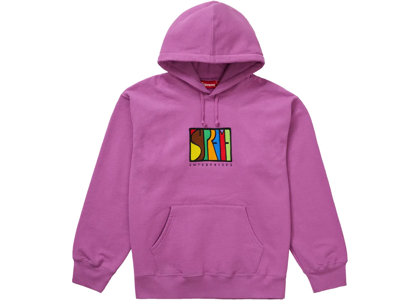 Мужской худи с капюшоном Hooded Sweatshirt Supreme, Bright Purple