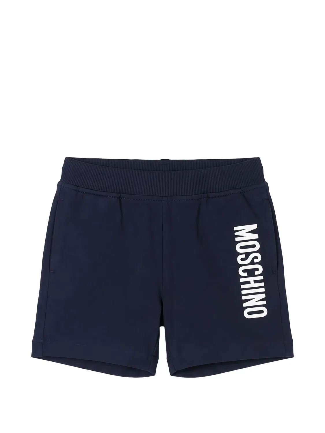 Шорты из джерси с логотипом Moschino Kids, синий