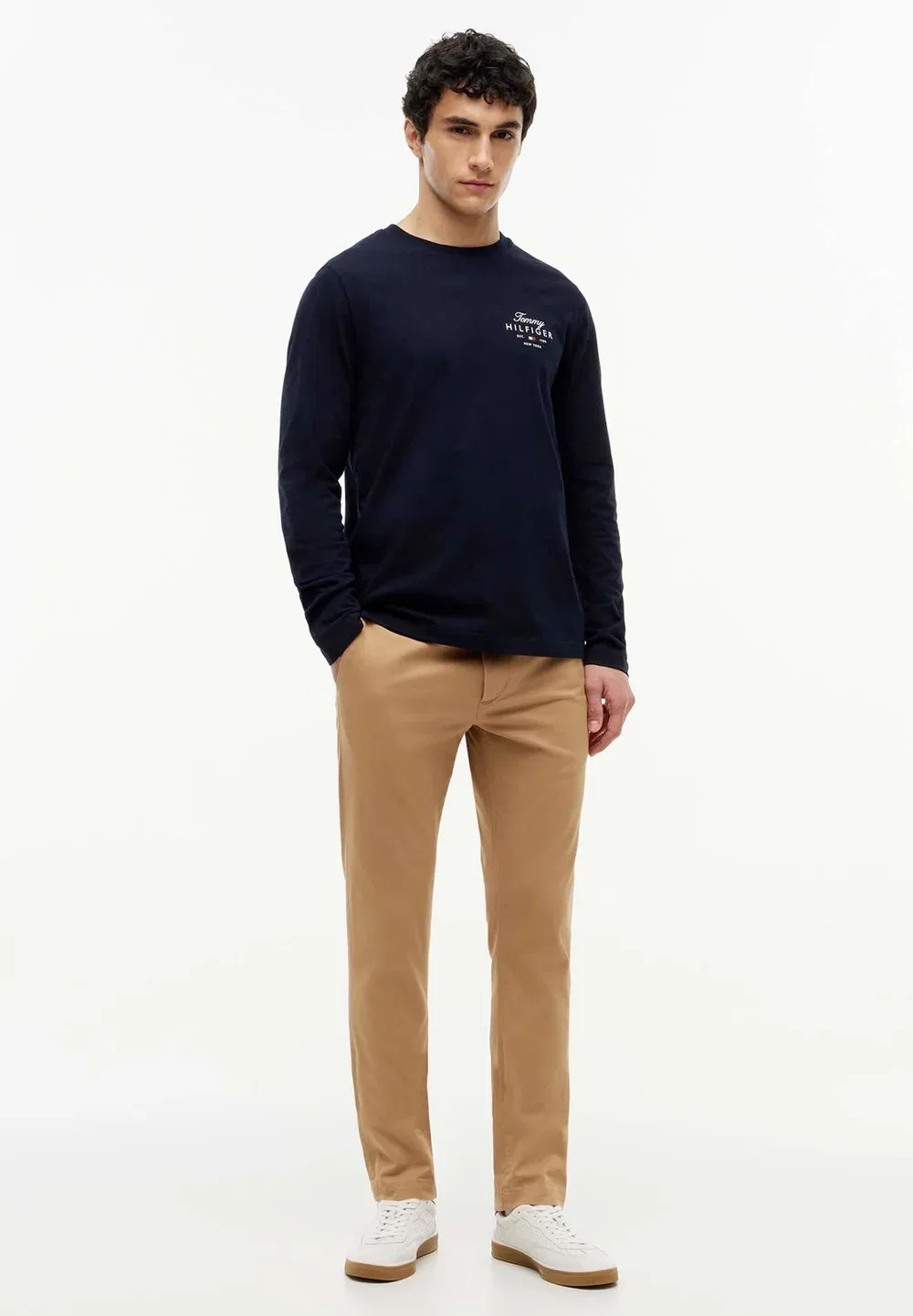 Script stack ls regu - long sleeved top Tommy Hilfiger, Desert Sky — фото 2