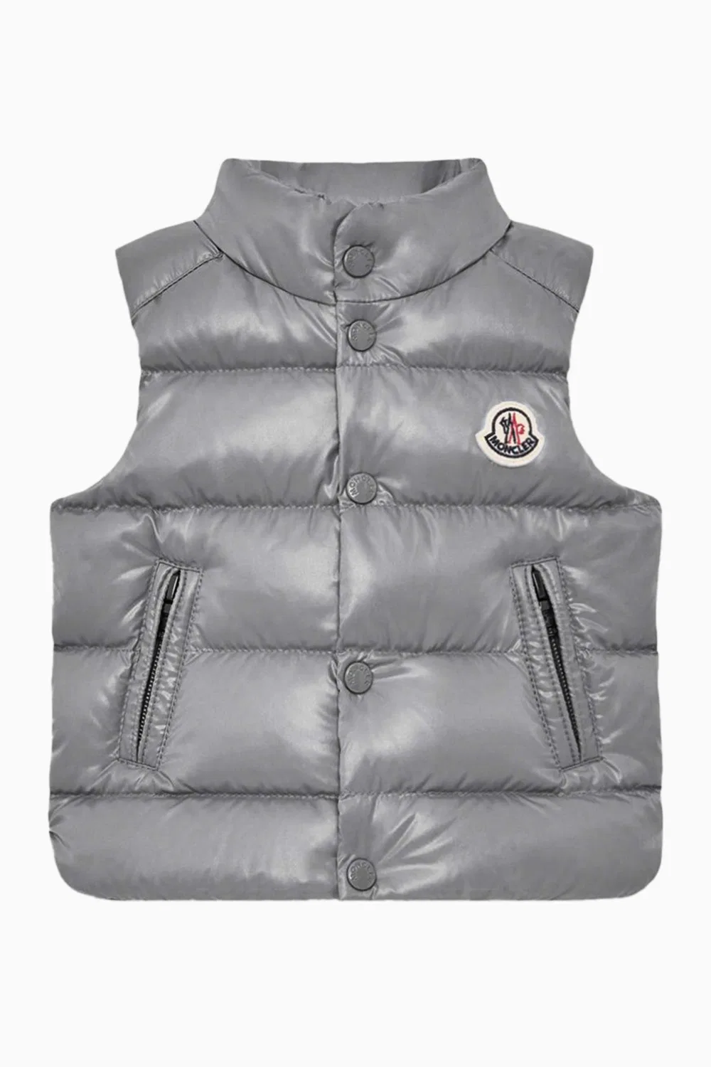 Жилет с пуховым утеплителем Ghany Moncler Enfant, серый