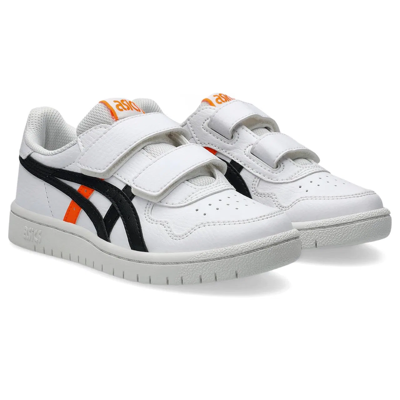Детские кроссовки для мальчиков с низким профилем Japan S Ps ASICS, White Shocking Orange