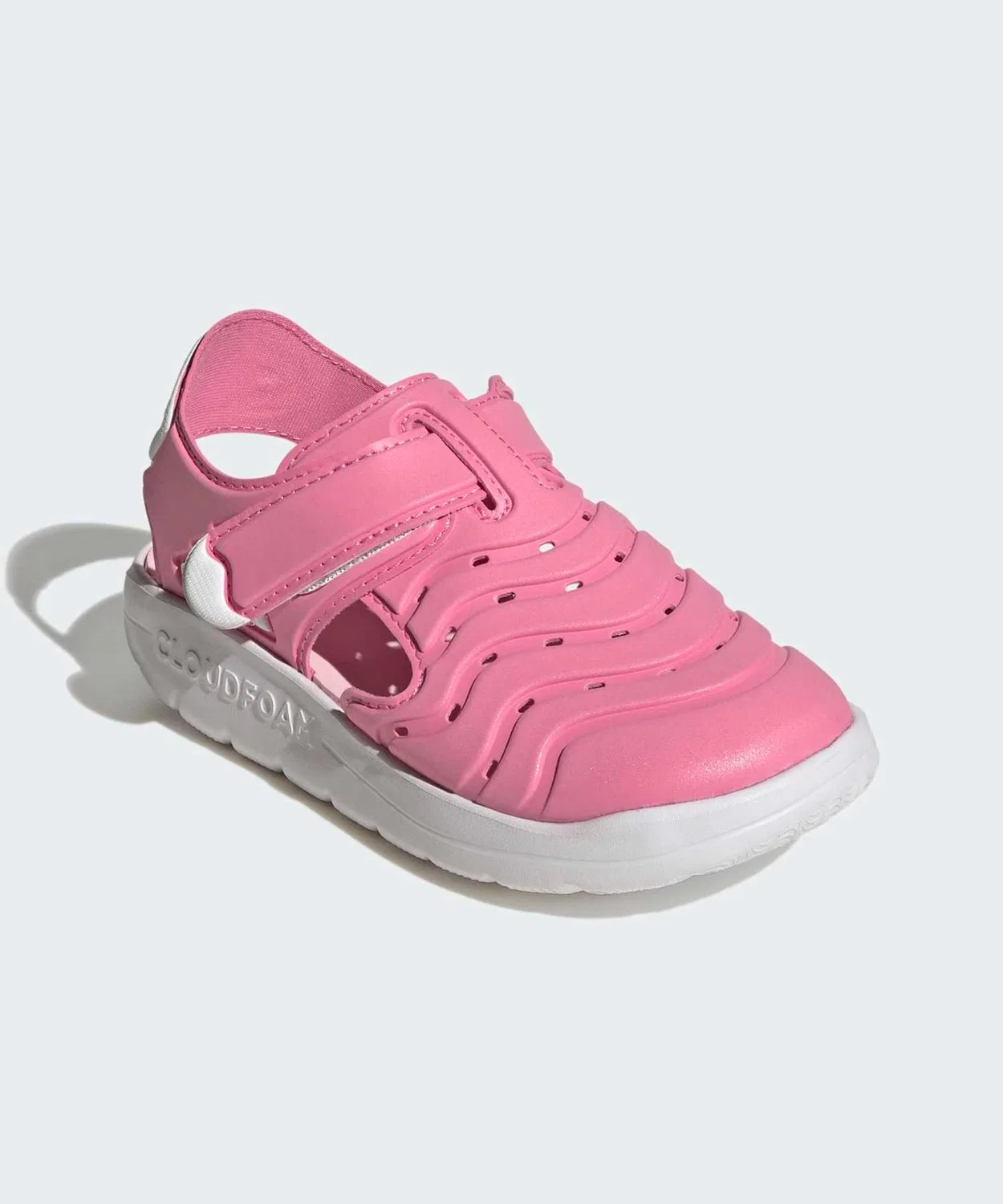 Детские сандалии с закрытым носком, с быстросохнущим верхом, модель Water Sandal 2, Adidas, Pink — фото 4