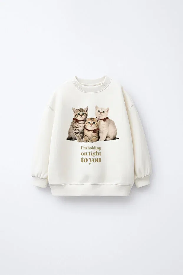 Детские свитшот с принтом C.C.L. Coccolin Kids Baby Clup, White