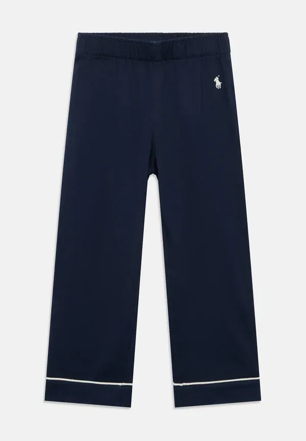 Женский пижамный комплект из хлопка Polo Ralph Lauren, темно-синий — фото 3