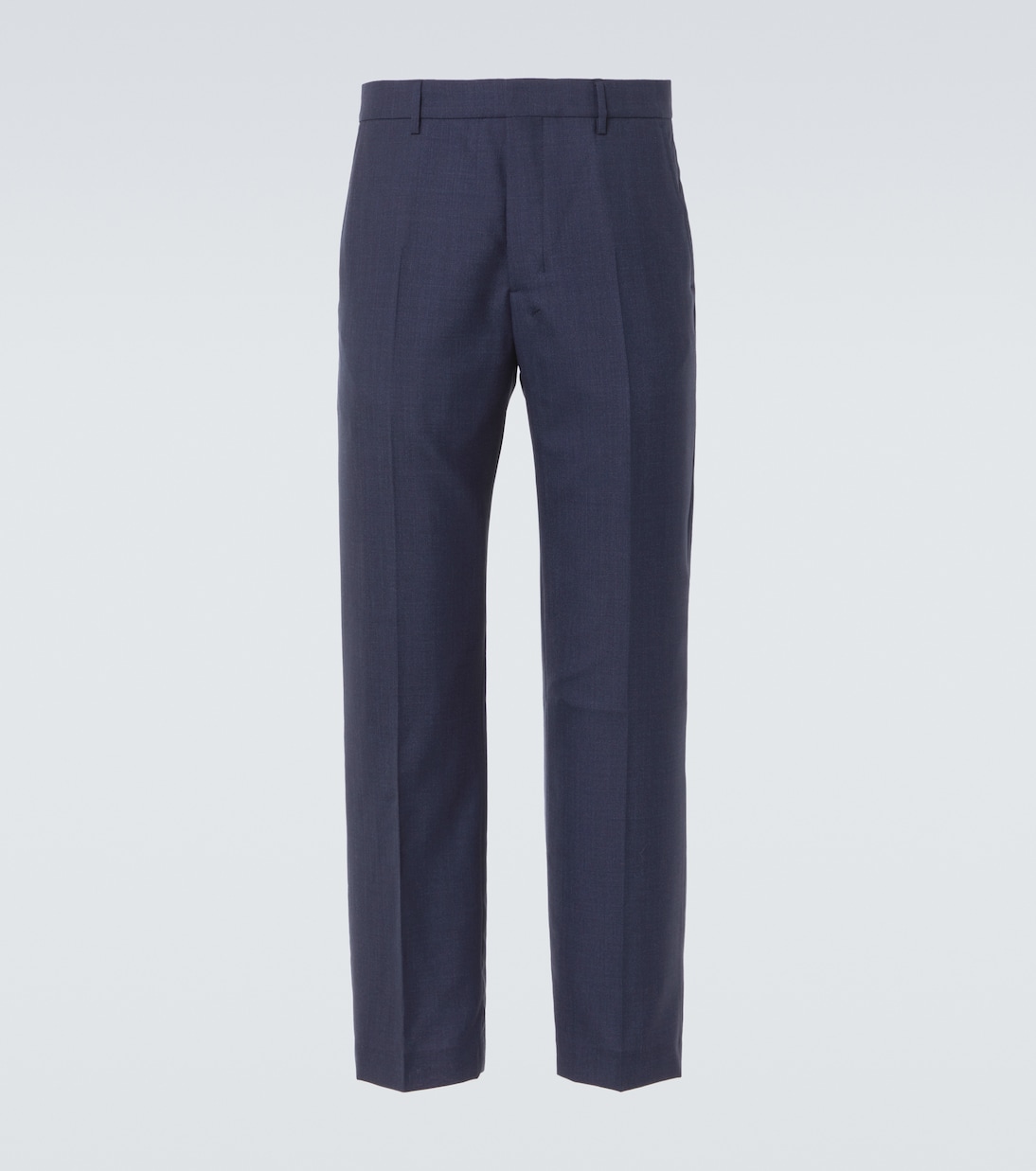 

Прямые брюки из натуральной шерсти Ami Paris, Navy Blue