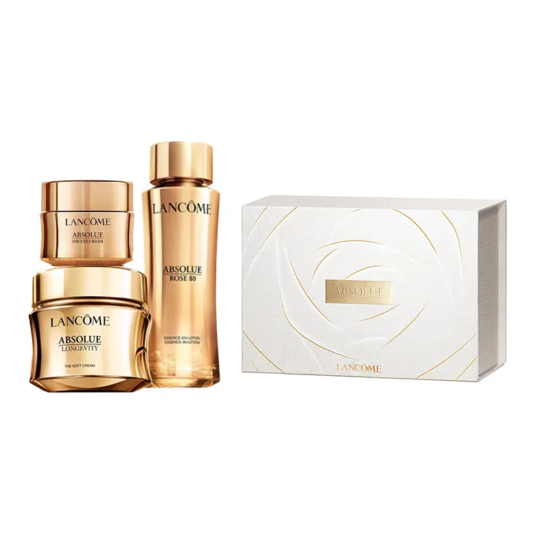 Набор косметики для лица Pure Essence Serums 150ml+Pure Eye Cream 20ml+Pure Face Cream Lightweight 60ml, LANCOME, Black