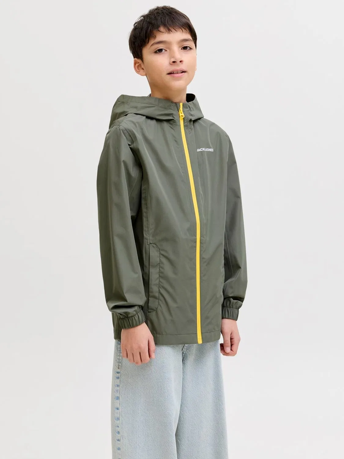 Дождевик легкий JACK & JONES Junior, зеленый