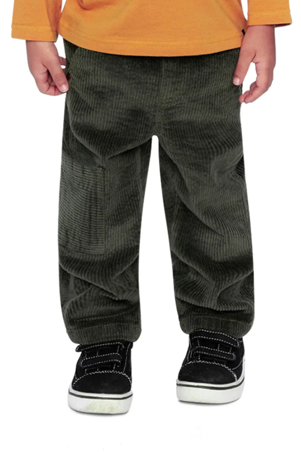 Детские брюки из рубчатого вельвета с накладным карманом Boys Must-Haves Deux par Deux, Dark Grey — фото 2
