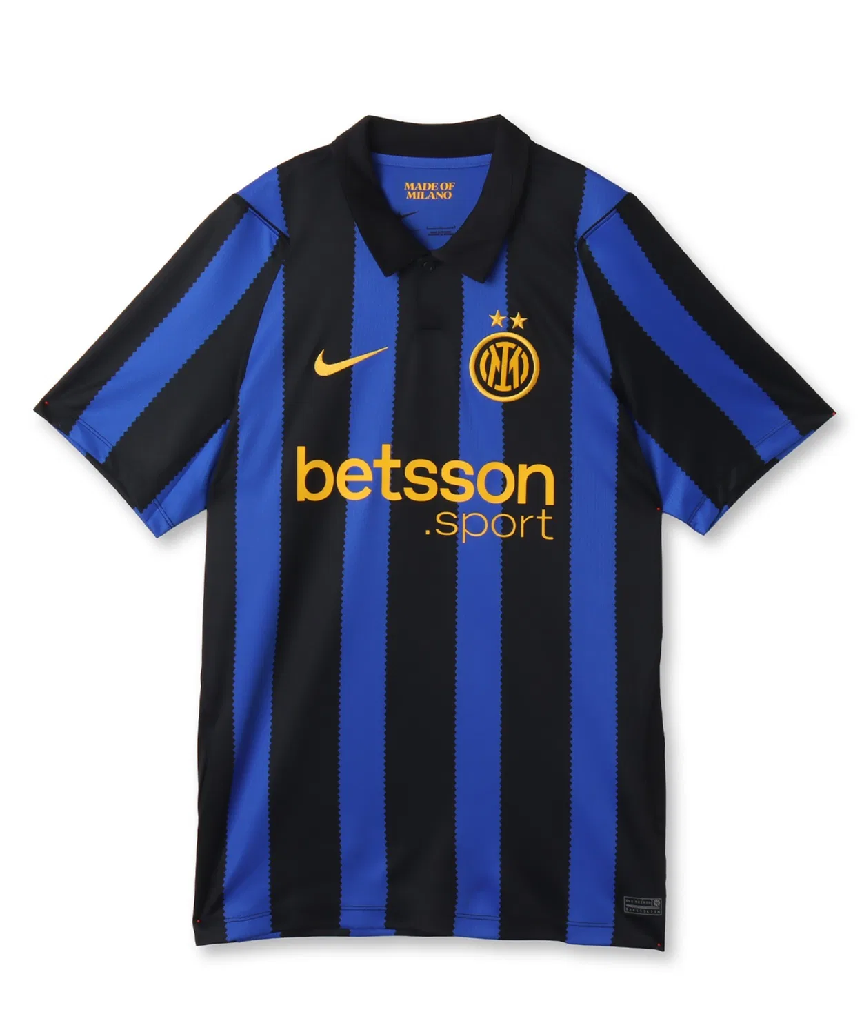Мужская футболка с длинным рукавомInter Milan 2026/27 Stadium Home Nike, Blue/Black/University Gold