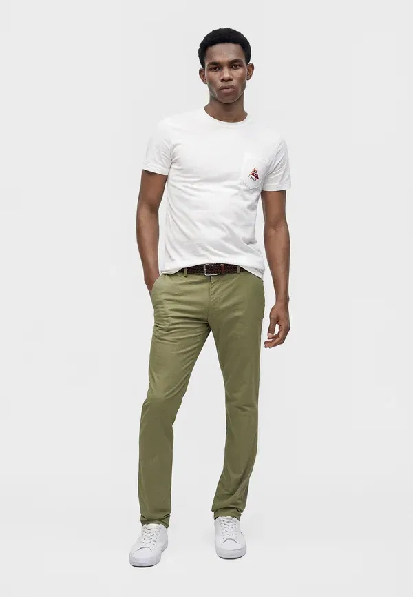 Брюки из хлопка с эластаном Polo Ralph Lauren, Navy, зеленый — фото 2