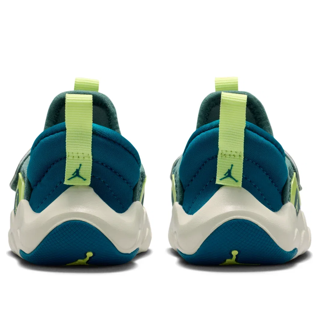 Детские кроссовки с текстильным верхом Air Jordan 23/7.2 Easyon 'Hasta Green Abyss' Jordan, Hasta/Green Abyss/Sea Glass/Light Lemon Twist — фото 3