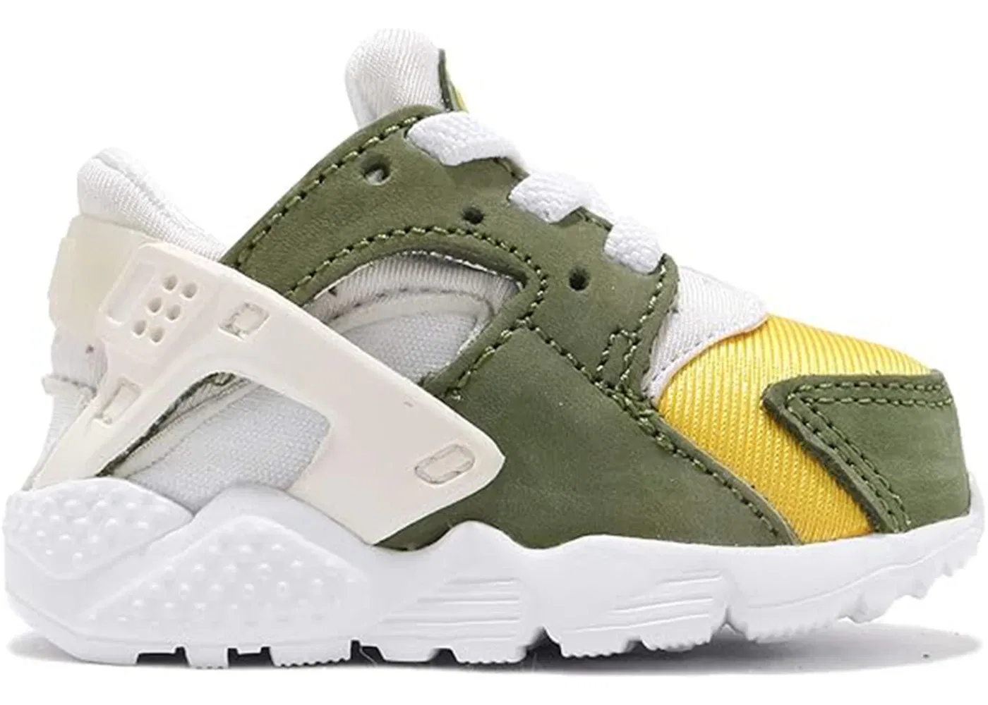 Детские кроссовки Lifestyle Nike Air Huarache, Dark Olive/White-Varsity Maize-Ivory