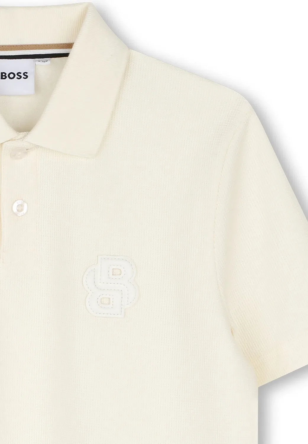 Polo manches Courtes - рубашка поло Boss Kidswear, Ivory — фото 4