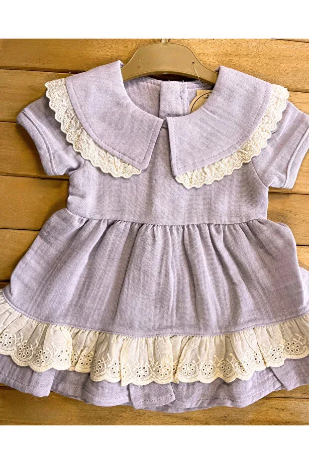 Детское платье для девочек хлопковое Canmana Kids&Baby, Purple — фото 4
