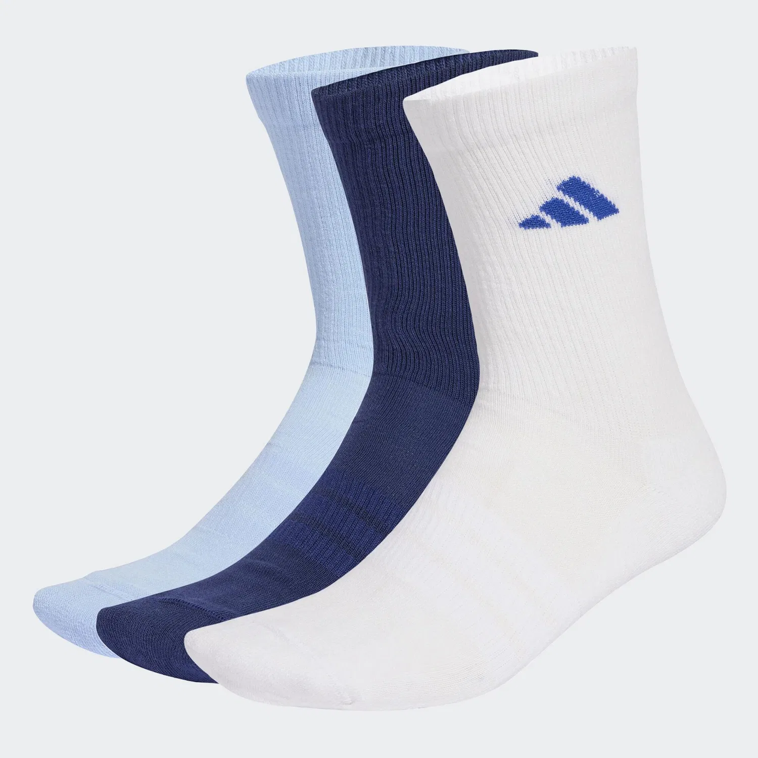 Спортивные носки с полушерстяным верхом Adidas, Синий / Белый / Светло-синий