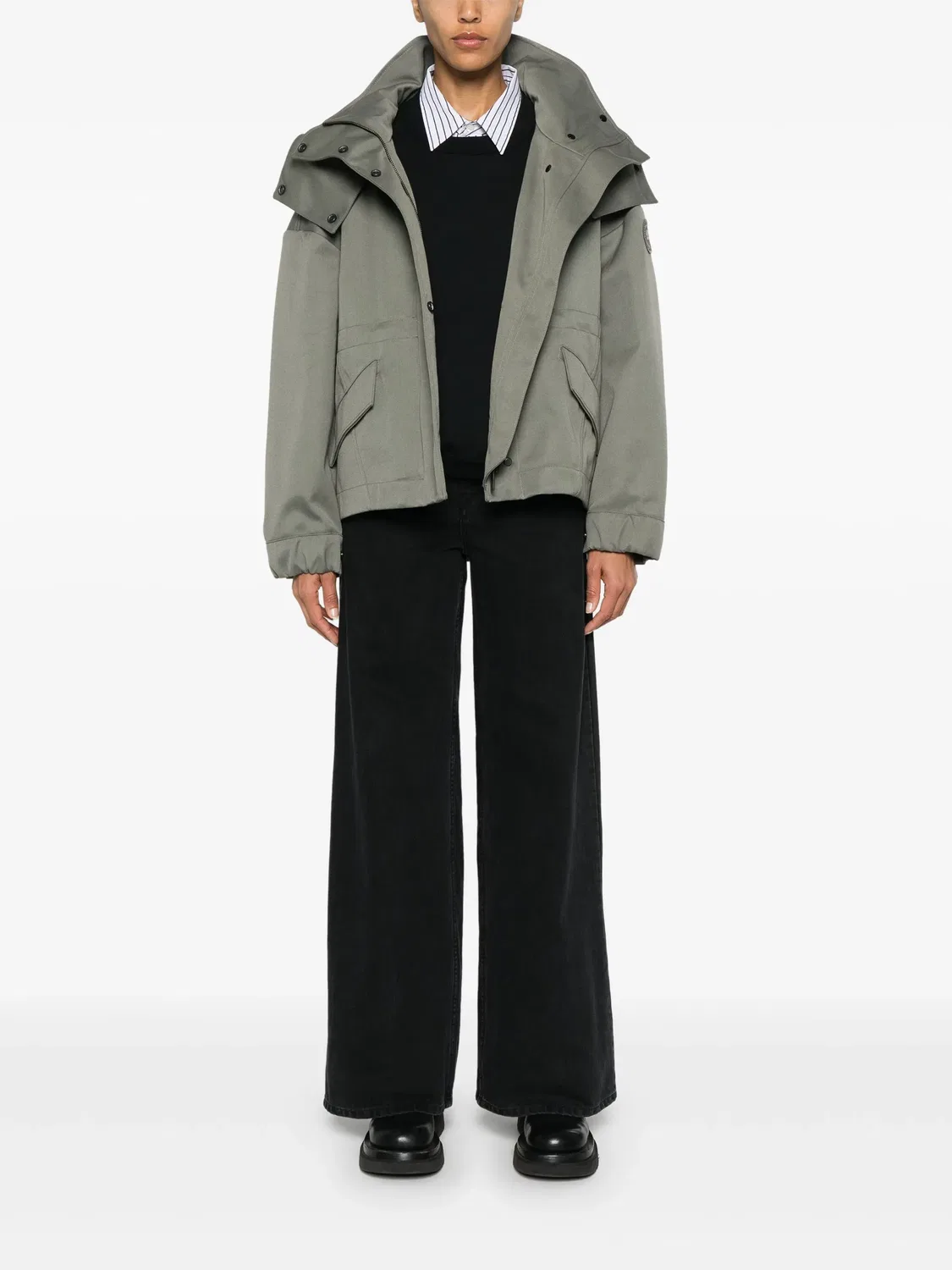 Canada Goose Куртка с аппликацией логотипа оливкового цвета — фото 4