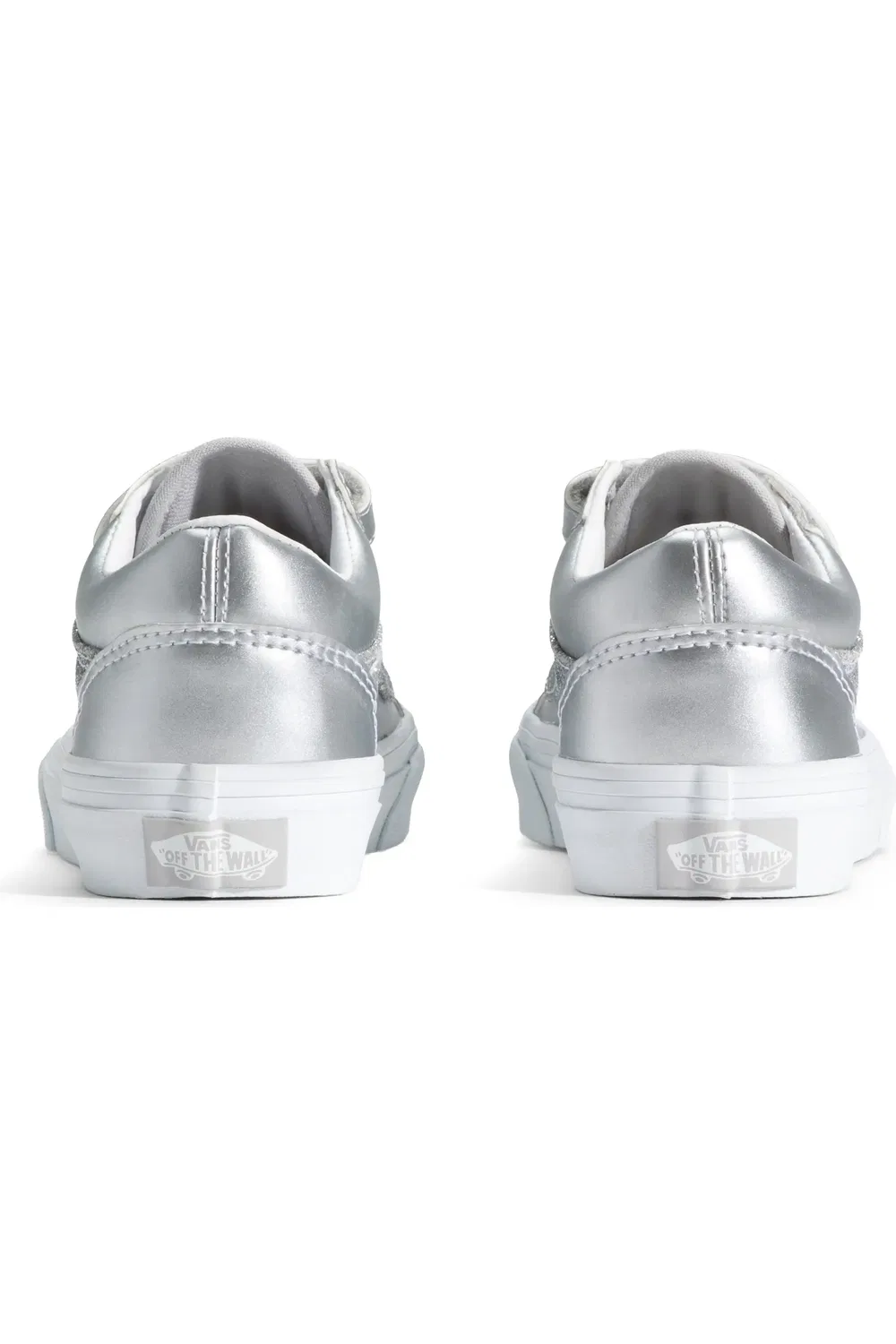 Кроссовки детские с блестками Old Skool V Vans, Dazzled Lunar Rock — фото 2