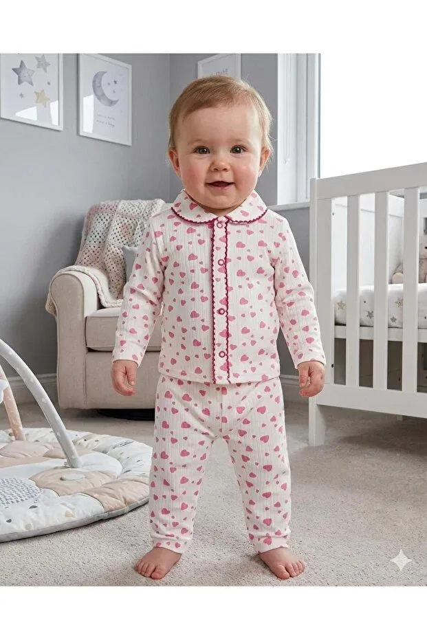 Детский комплект из 2 предметов с принтом Heart Figured Anne Dokunuşu Gibi Kuzum Bebe, Yellow With Cat