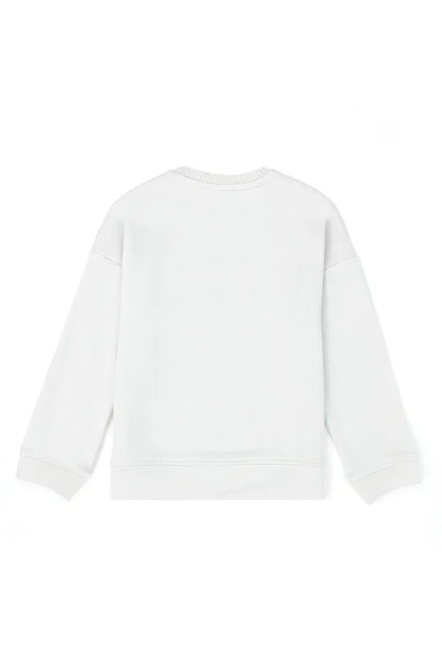 Детские свитшот для девочек хлопковый Sportswear U.S. Polo Assn., Gray — фото 2