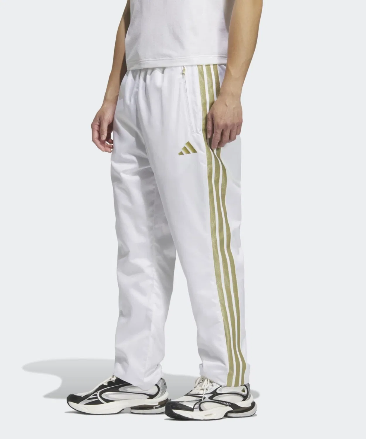 Мужские спортивные штаны с утеплителем ClimaWarm, модель Stadium Gold, Adidas, White
