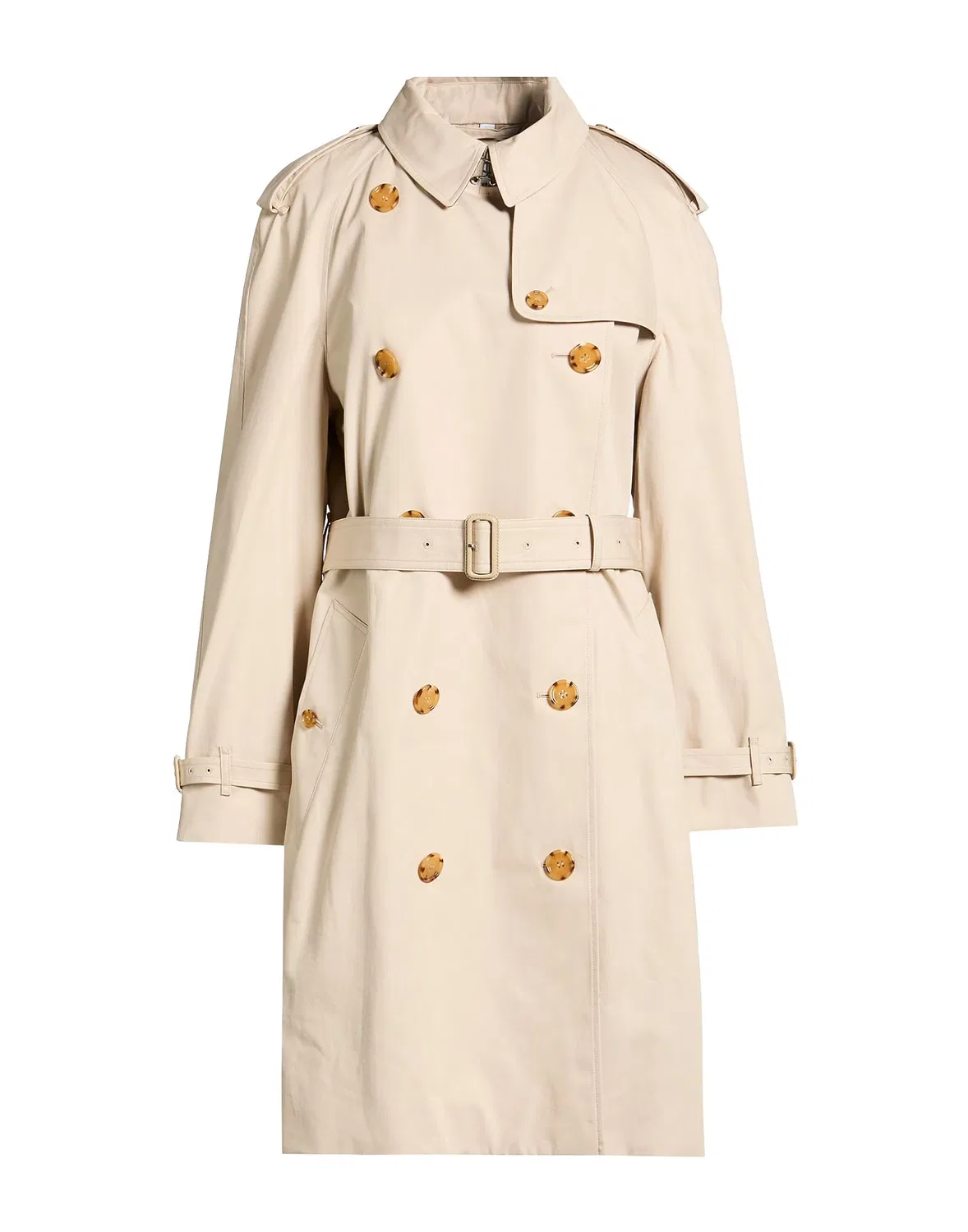 Женское тренчкот с поясом Burberry, бежевый