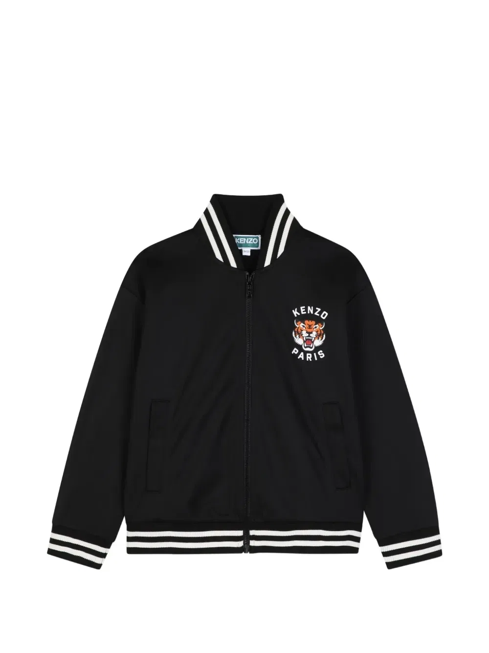 Кардиган с вышивкой Tiger Kenzo Kids, черный
