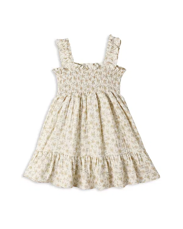 Детское платье для девочек с принтом Sutton Floral Rylee + Cru, Ivory