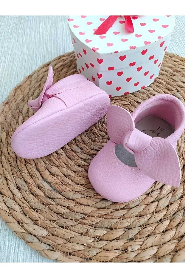 Детские мокасины для девочек с принтом Angel Minibiri, Sugarpink — фото 3